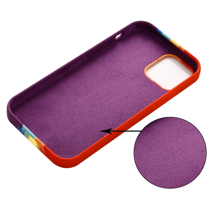 Coque en Silicone Arc En Ciel Multicolore pour iPhone 15 Pro Max - ABYTONPHONE