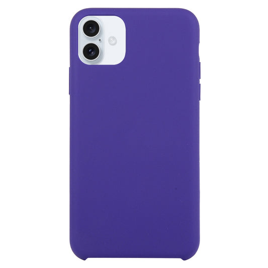 Coque Silicone BeColor Fine et Légère pour iPhone 16 – Violet Foncé