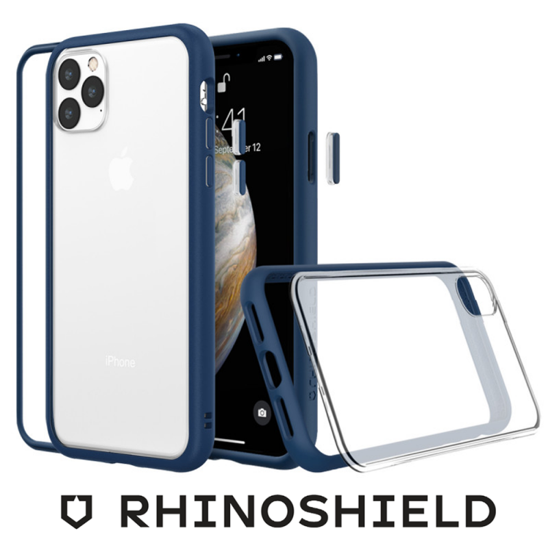 COQUE MODULAIRE MOD NX BLEUE MARINE POUR APPLE IPHONE 15 PRO - RHINOSHIELD - ABYTONPHONE