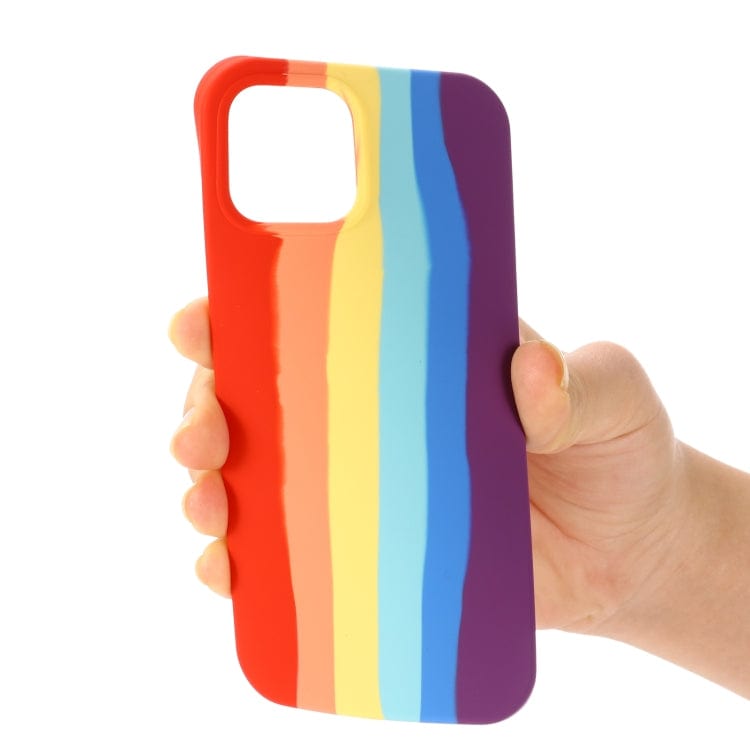 Coque en Silicone Arc En Ciel Multicolore pour iPhone 13 Pro , Intérie –  ABYTONPHONE